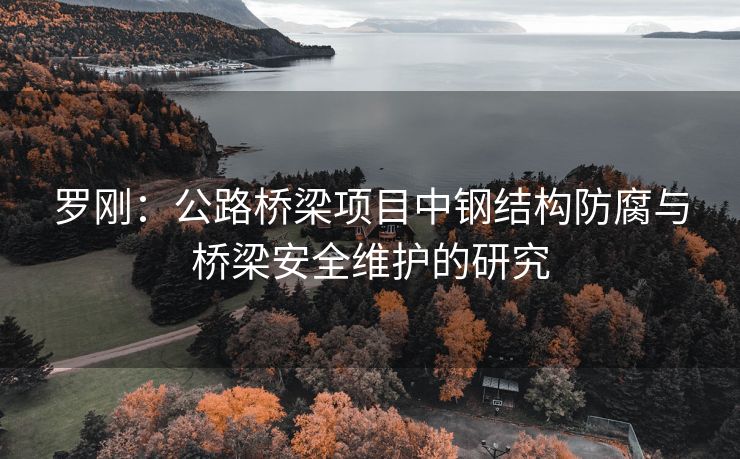 罗刚：公路桥梁项目中钢结构防腐与桥梁安全维护的研究