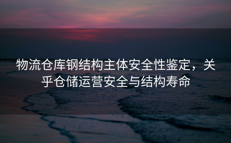 物流仓库钢结构主体安全性鉴定，关乎仓储运营安全与结构寿命
