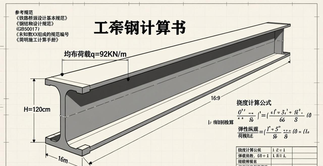 工字钢纵梁挠度验算_钢结构设计规范下载_钢结构设计规范钢梁挠度