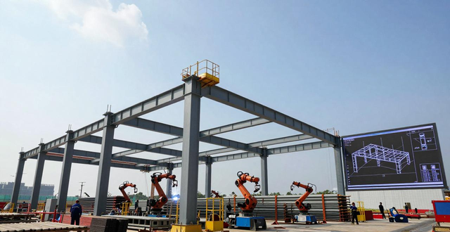 江门钢结构安装_中交四航局航通公司钢结构施工技术_温州龙港经济产业发展中心主体钢结构安装工程